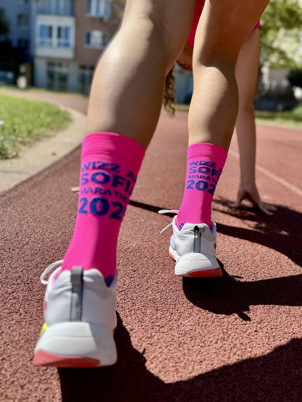 Running socks - Sofia marathon pink