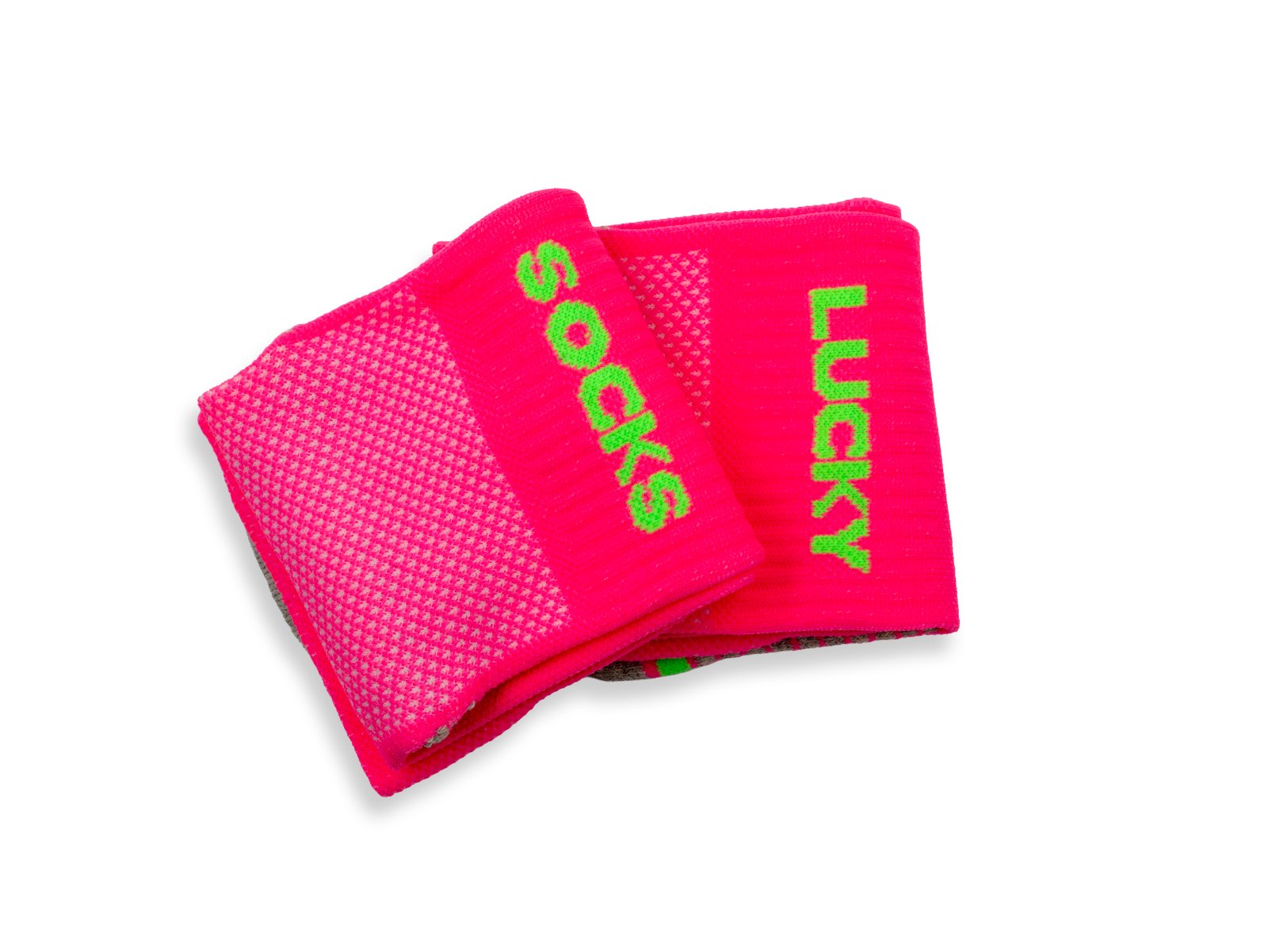 Running socks neon pink - RUN WITH MOTIVATION